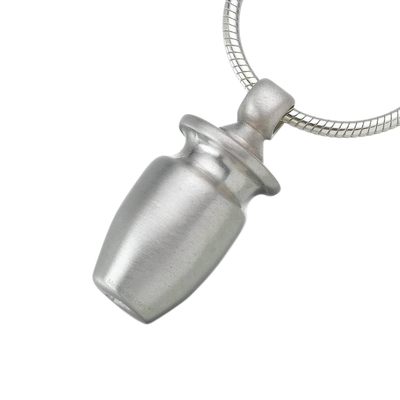 Urn Vessel Cylinder Cremation Pendant III