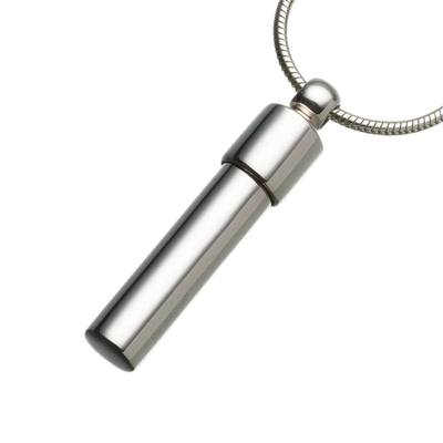 Cylinder Tube For Two Cremation Pendant
