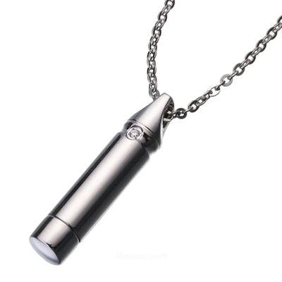 Titanium Cylinder Cremation Pendant