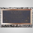 Flowers Bronze Plaque