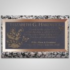 Secluded Flowers Bronze Plaque