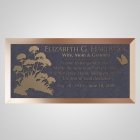 Carnations Bronze Plaque