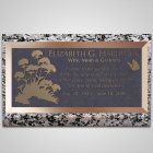 Carnations Bronze Plaque