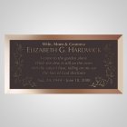 Wild Flowers Bronze Plaque