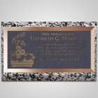 Garden Pot Bronze Plaque