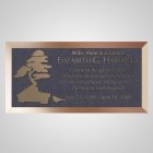 Bonsai Tree Bronze Plaque