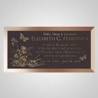 Memories Bronze Plaque