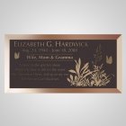 Plants Bronze Plaque