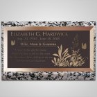 Plants Bronze Plaque