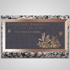 Plants Bronze Plaque