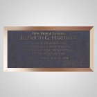 Serenity Flowers Bronze Plaque