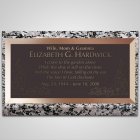 Serenity Flowers Bronze Plaque