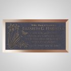 Graceful Bronze Plaque