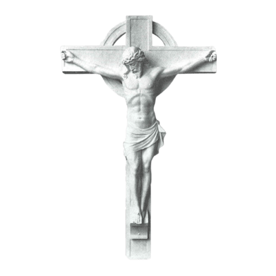 Classic Crucifixion Granite Statue VI