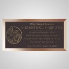 Peaceful Garden Bronze Plaque