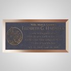 Peaceful Garden Bronze Plaque