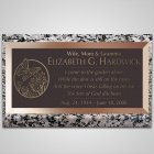 Peaceful Garden Bronze Plaque