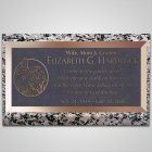 Peaceful Garden Bronze Plaque