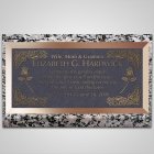 Roses Bronze Plaque