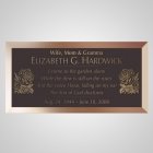 Simplicity Bronze Plaque