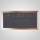 Single Flower Bronze Plaque