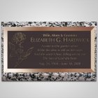 Single Flower Bronze Plaque