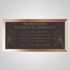 Floral Bronze Plaque