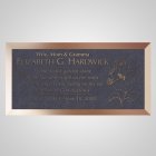 Large Flower Bronze Plaque