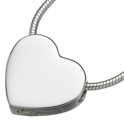 Slider Companion Heart Keepsake Pendant