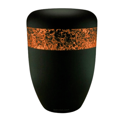 Speckled Orange Biodegradable Urn