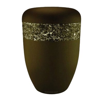 Crystal Brown Biodegradable Urn