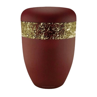 Scarlet Gold Biodegradable Urn