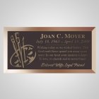 Paint Brushes Bronze Plaque