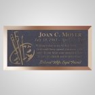 Paint Brushes Bronze Plaque