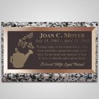 Garden Butterflies Bronze Plaque