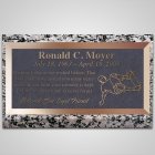 Skateboarder Bronze Plaque