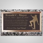 Skateboarding Bronze Plaque