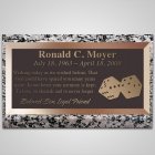 Dice Bronze Plaque