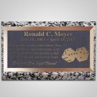 Dice Bronze Plaque