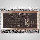 Music Notes Bronze Plaque