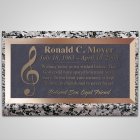 Treble Clef Bronze Plaque