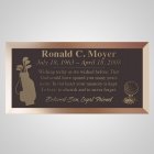 Golfing Bronze Plaque