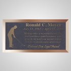 Tee Off Bronze Plaque