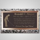 Tee Off Bronze Plaque