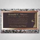 Climber Bronze Plaque