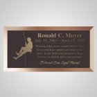 Mountain Climber Bronze Plaque