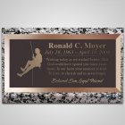 Mountain Climber Bronze Plaque