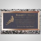 Mountain Climber Bronze Plaque