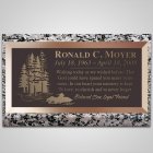 Snowmobile Bronze Plaque