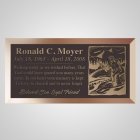 Fisherman Bronze Plaque